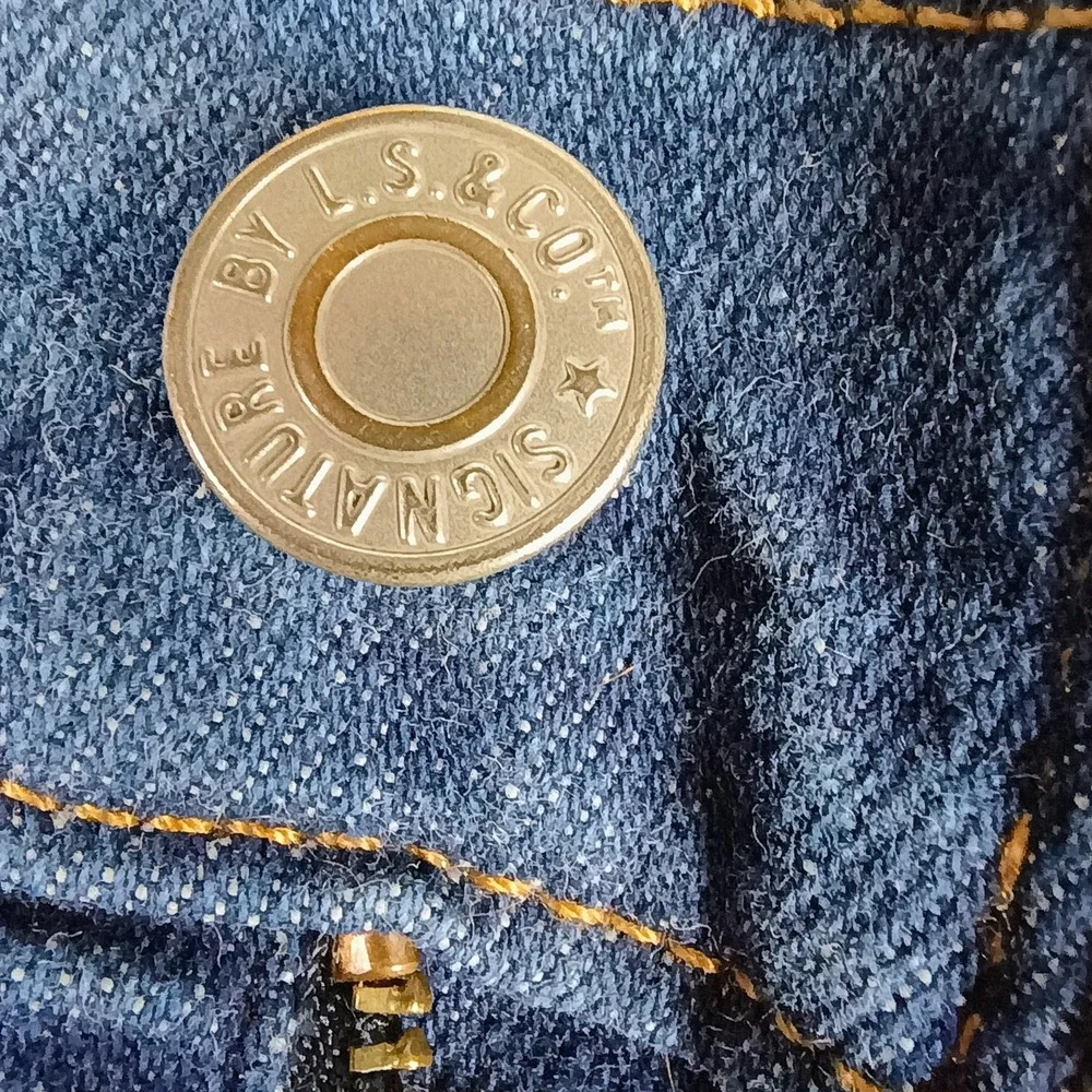 Signature Levi Strauss Heritage Boyfriend Jeans Women's 10 Relaxed Fit Cuffed