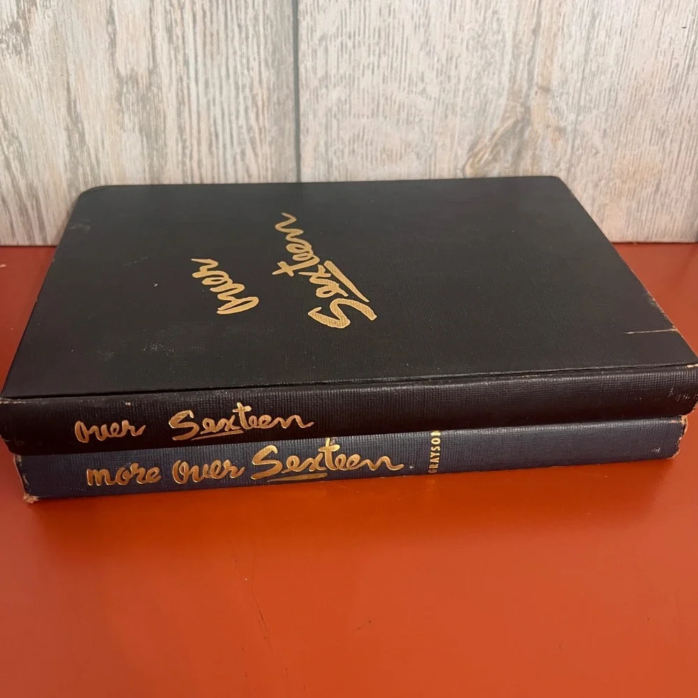 Vintage Over Sixteen and More Over Sixteen Grayson Adult Humor Book Set 1950s