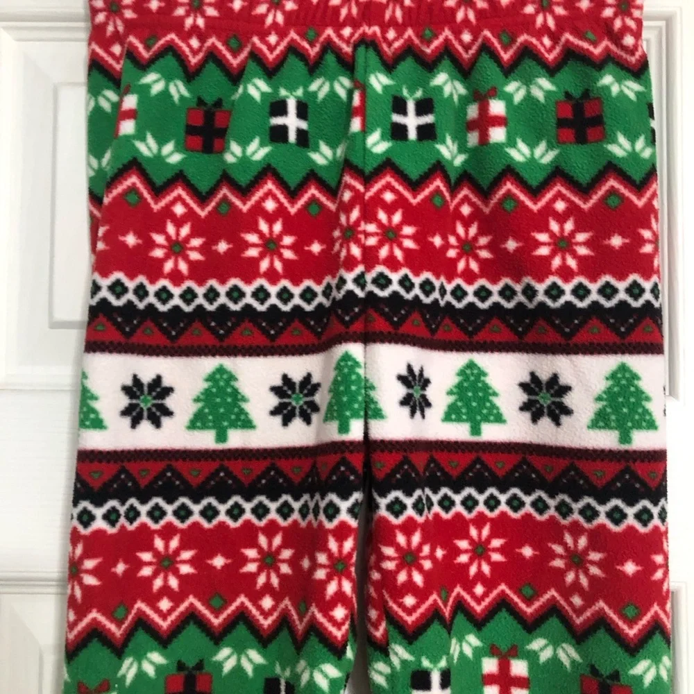 Festive Holiday Kids Pajama pants fleece‎ girls size 5/6 small children’s place